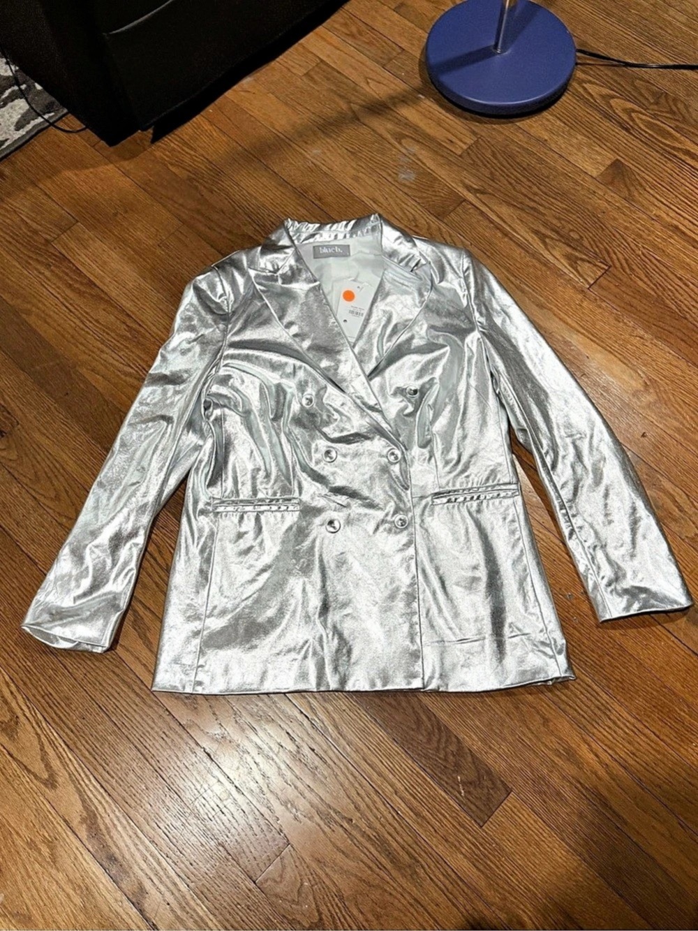blueb. Metallic Blazer. in Silver Size Medium NWT